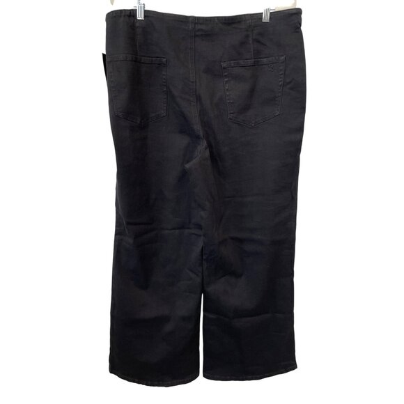 DG2 by Diane Gilman New Classic Stretch Button Fly Pull On Jean Sz 18W Black NEW - Picture 3 of 8